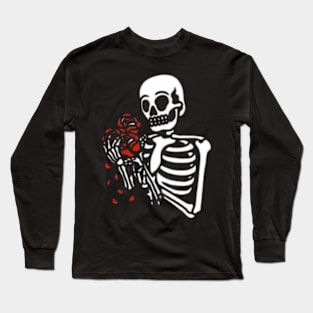 Tattooed Skeleton Hand Long Sleeve T-Shirt